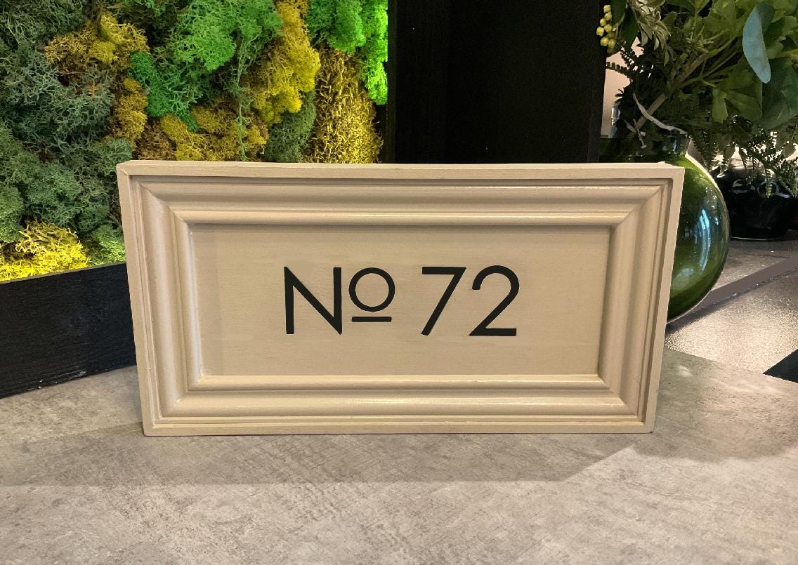 Personalised Hand Painted House Sign - 16cm x 31cm