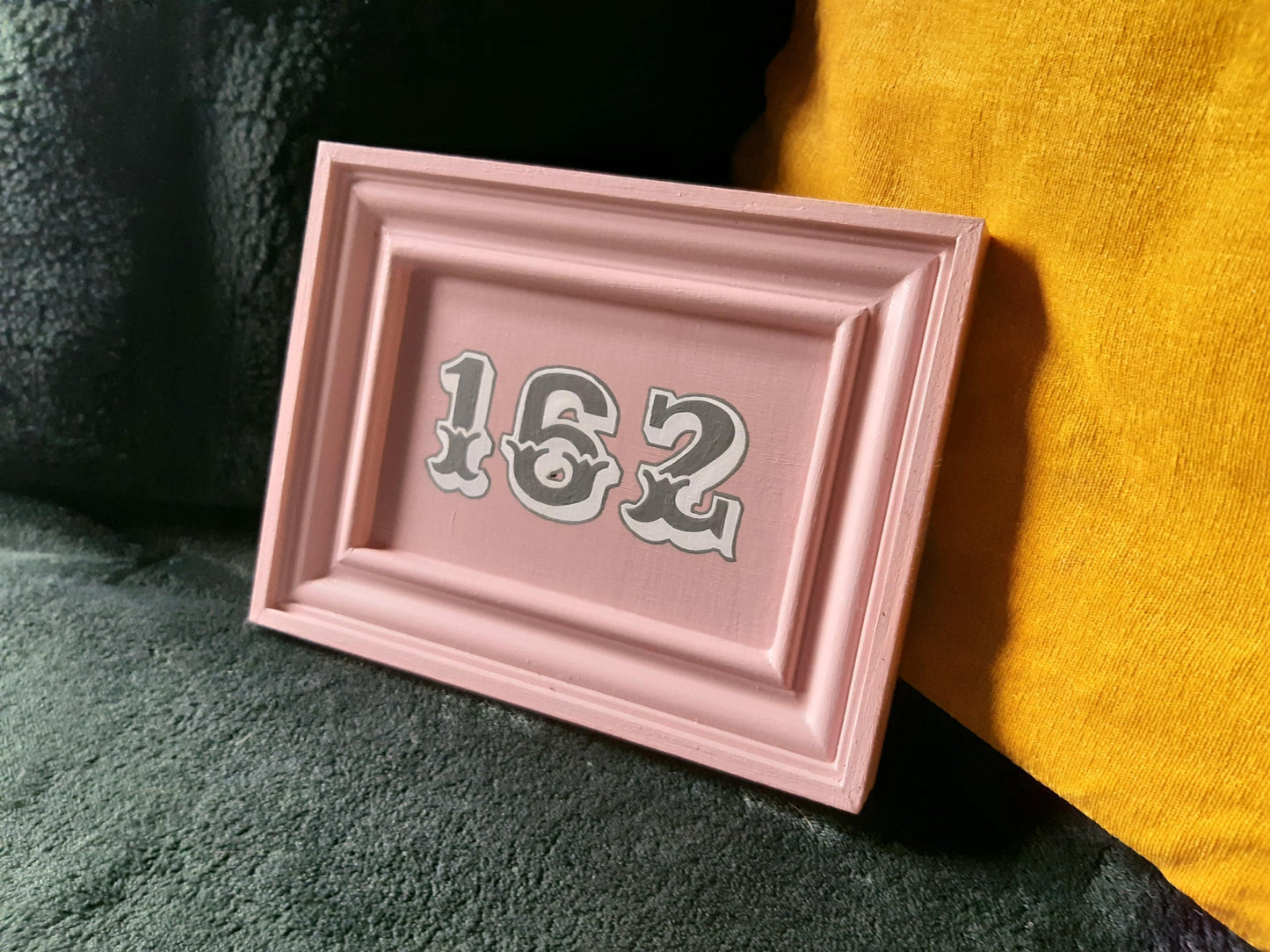 Personalised Hand Painted Circus Font House Sign - 16cm x 21cm