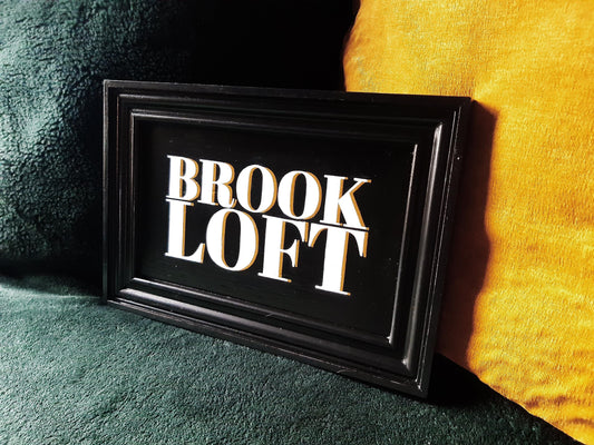 Personalised Hand Painted House Sign with Shadow - 21cm x 31cm