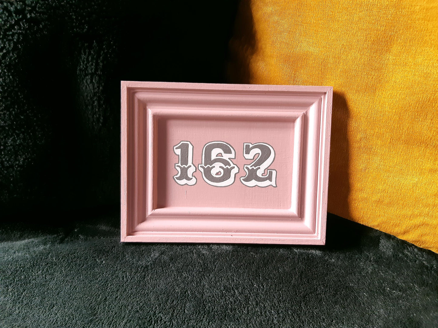 Personalised Hand Painted Circus Font House Sign - 16cm x 21cm