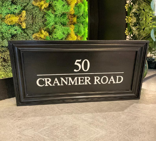 Personalised Hand Painted House Sign - 21cm x 43cm