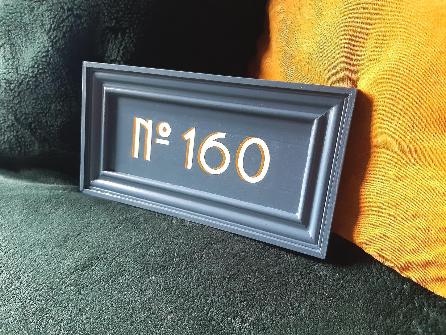 Personalised Hand Painted House Sign with Shadow - 16cm x 31cm