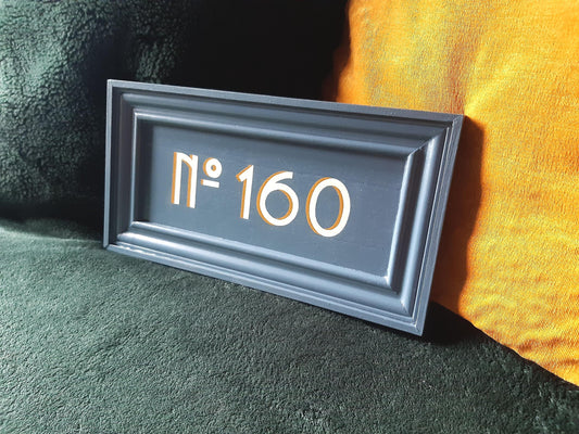 Personalised Hand Painted House Sign with Shadow - 16cm x 31cm